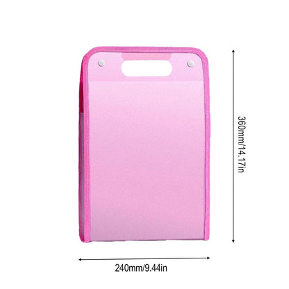Portable Vertical Expanding Accordion Folder with 13 Pockets, Large Capacity File Organizer Bag A4 Letter V1189-LWWAL-20260401-05165