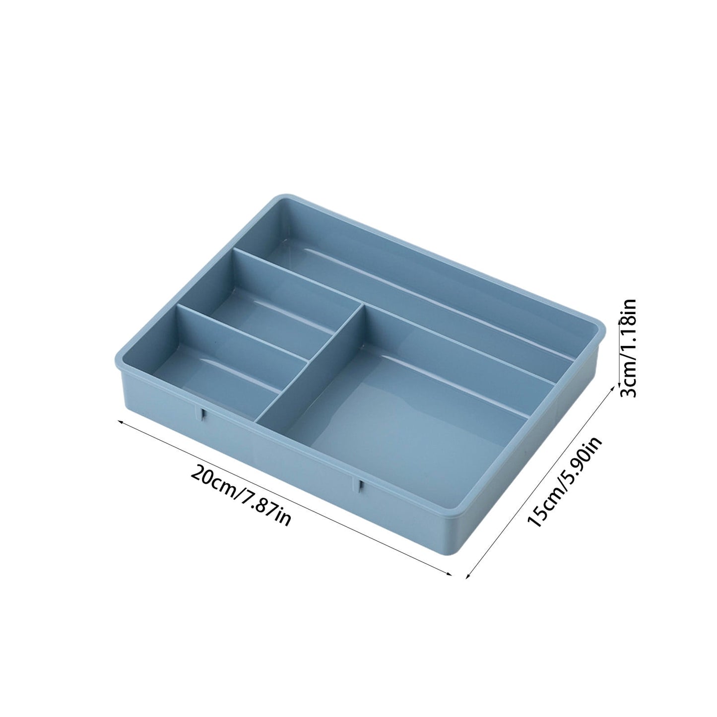 Four Grid Storage Box Plastic Drawer Dividers Flatware Tray Pen Holder Tray Plastic Tray Makeup Tray Plastic V1189-LWWAL-20260401-05170