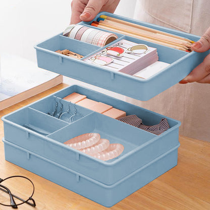 Four Grid Storage Box Plastic Drawer Dividers Flatware Tray Pen Holder Tray Plastic Tray Makeup Tray Plastic V1189-LWWAL-20260401-05170