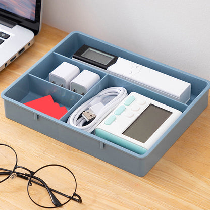 Four Grid Storage Box Plastic Drawer Dividers Flatware Tray Pen Holder Tray Plastic Tray Makeup Tray Plastic V1189-LWWAL-20260401-05170