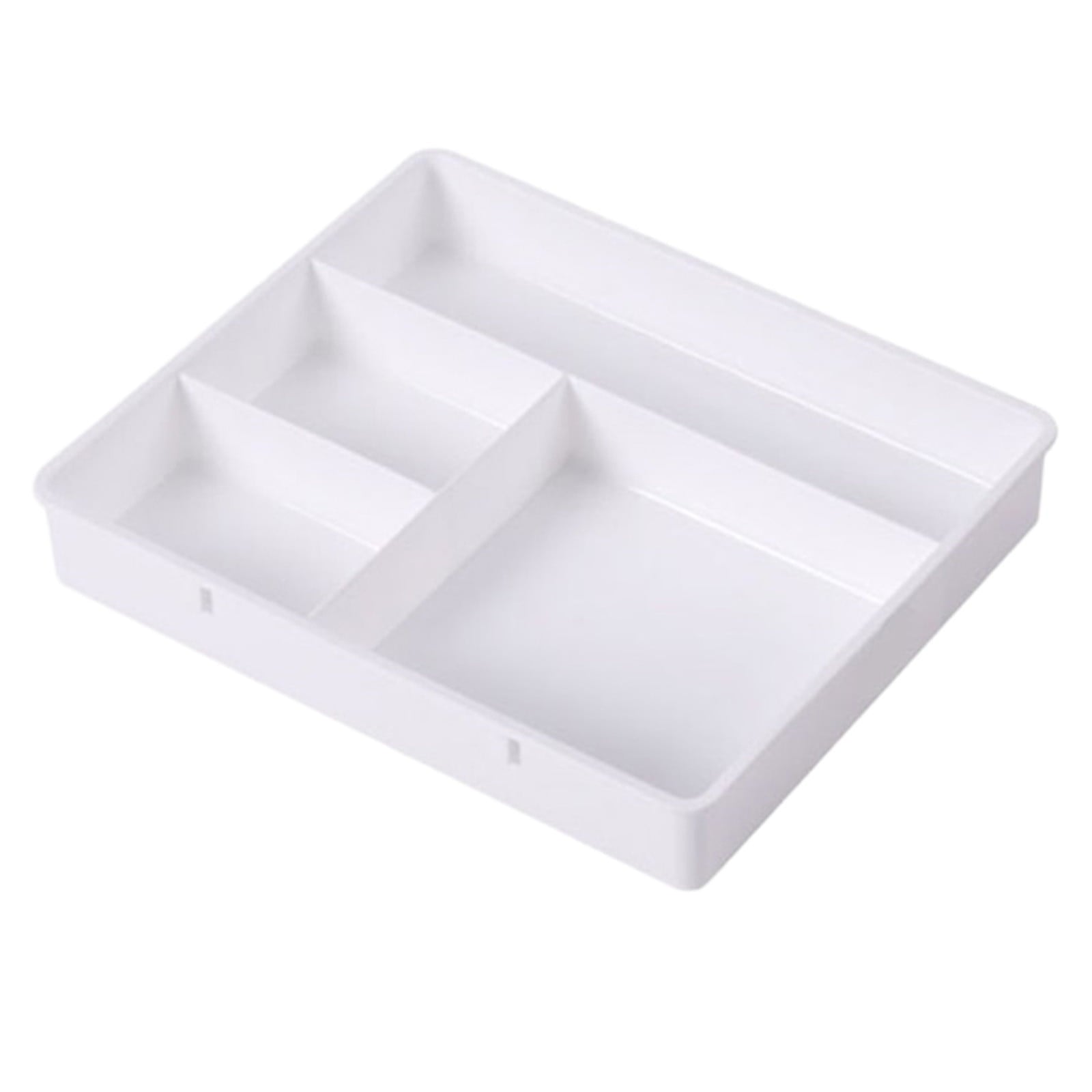Four Grid Storage Box Plastic Drawer Dividers Flatware Tray Pen Holder Tray Plastic Tray Makeup Tray Plastic V1189-LWWAL-20260401-05172
