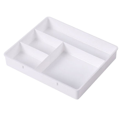 Four Grid Storage Box Plastic Drawer Dividers Flatware Tray Pen Holder Tray Plastic Tray Makeup Tray Plastic V1189-LWWAL-20260401-05172