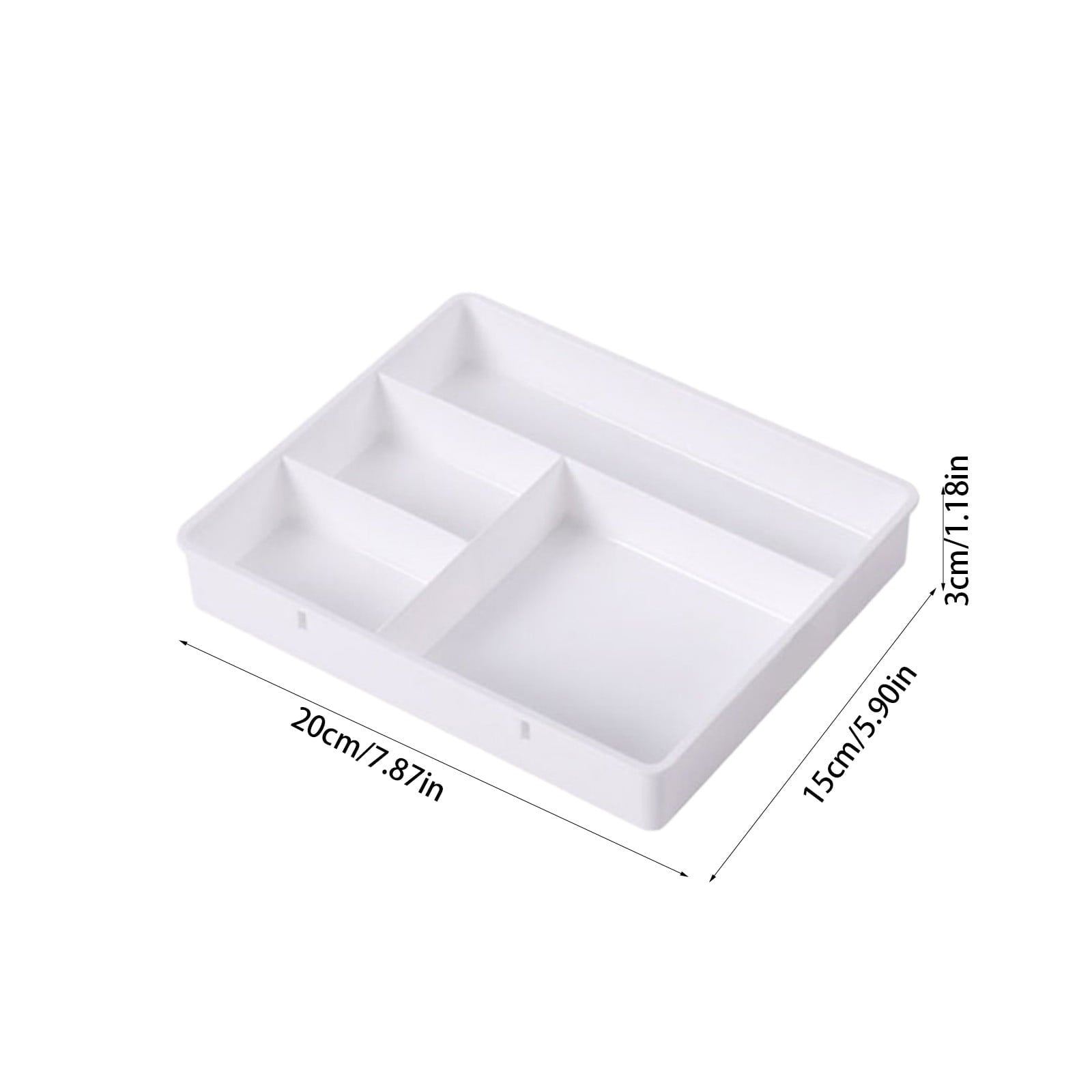 Four Grid Storage Box Plastic Drawer Dividers Flatware Tray Pen Holder Tray Plastic Tray Makeup Tray Plastic V1189-LWWAL-20260401-05172