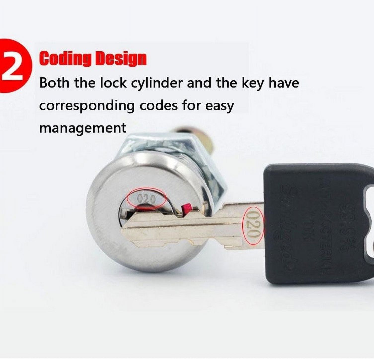 Toolbox Lock,Cabinet Locks with Keys, Universal Craftsman Tool Box Lock, Toolbox Lock Iron Cabinet Insert V1189-LWWAL-20260401-05174