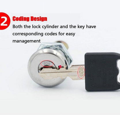 Toolbox Lock,Cabinet Locks with Keys, Universal Craftsman Tool Box Lock, Toolbox Lock Iron Cabinet Insert V1189-LWWAL-20260401-05174