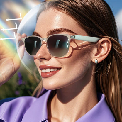 Smart Glasses with Wireless Earbuds, Lightweight Glasses With Blue Light Protection Wireless Bluetooth 5.3 V1189-LWWAL-20260401-05178