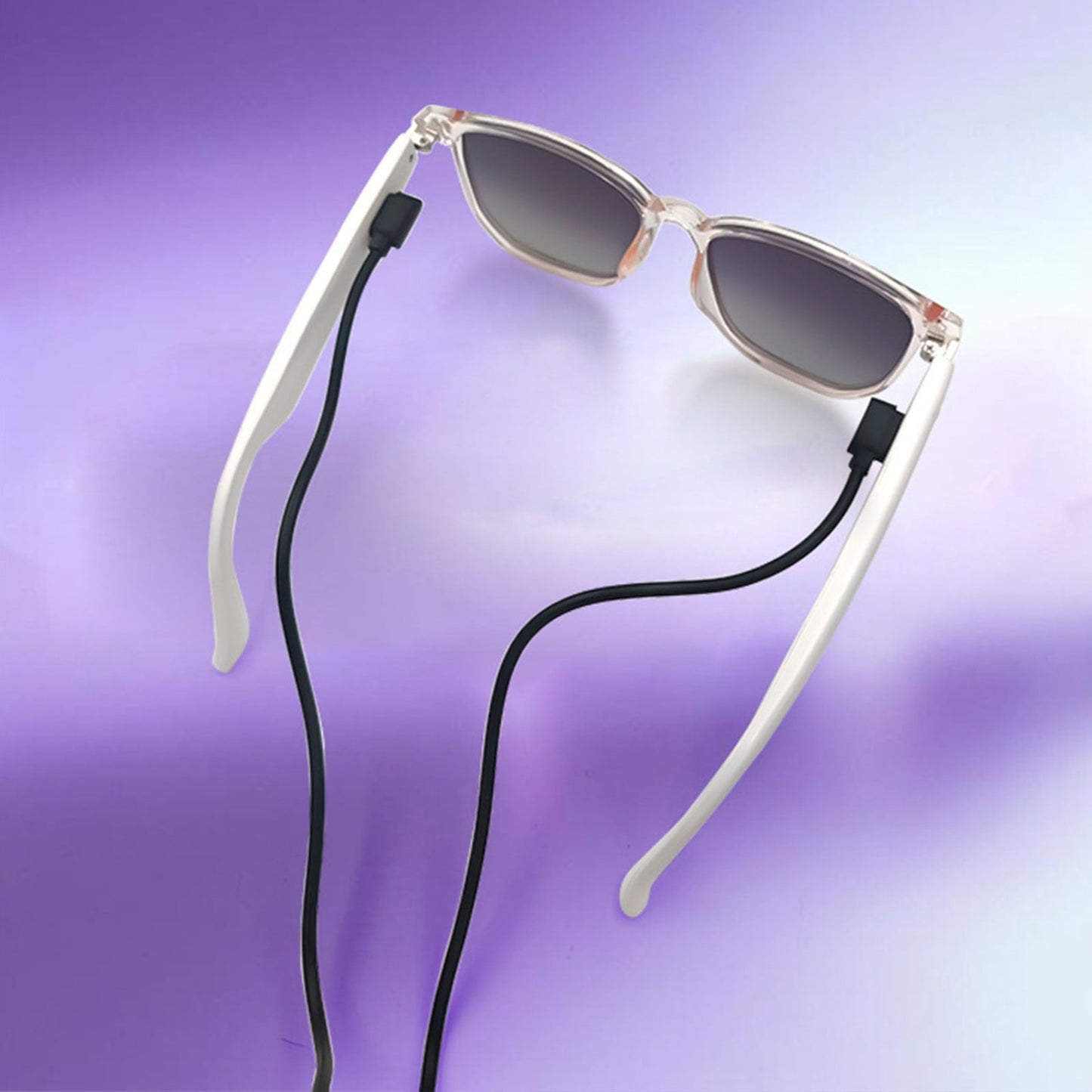Smart Glasses with Wireless Earbuds, Lightweight Glasses With Blue Light Protection Wireless Bluetooth 5.3 V1189-LWWAL-20260401-05178