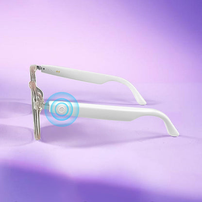 Smart Glasses with Wireless Earbuds, Lightweight Glasses With Blue Light Protection Wireless Bluetooth 5.3 V1189-LWWAL-20260401-05179