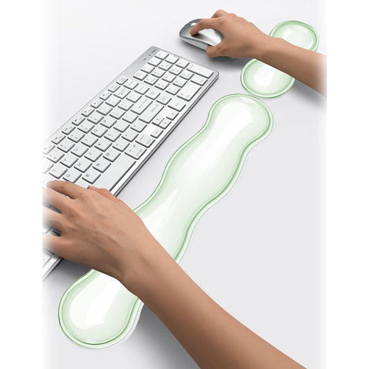 Gel Wrist Rest For Keyboard, Silicone Gel Keyboard and Mouse Wrist Rest Set, Cool Soft Ergonomic Wrist Rest, V1189-LWWAL-20260401-05185