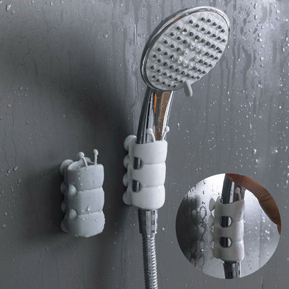Silicone Shower Head Holder, 2024 New Universal Relocatable Shower Head Suction Cup Holder, Adjustable Shower V1189-LWWAL-20260401-05191