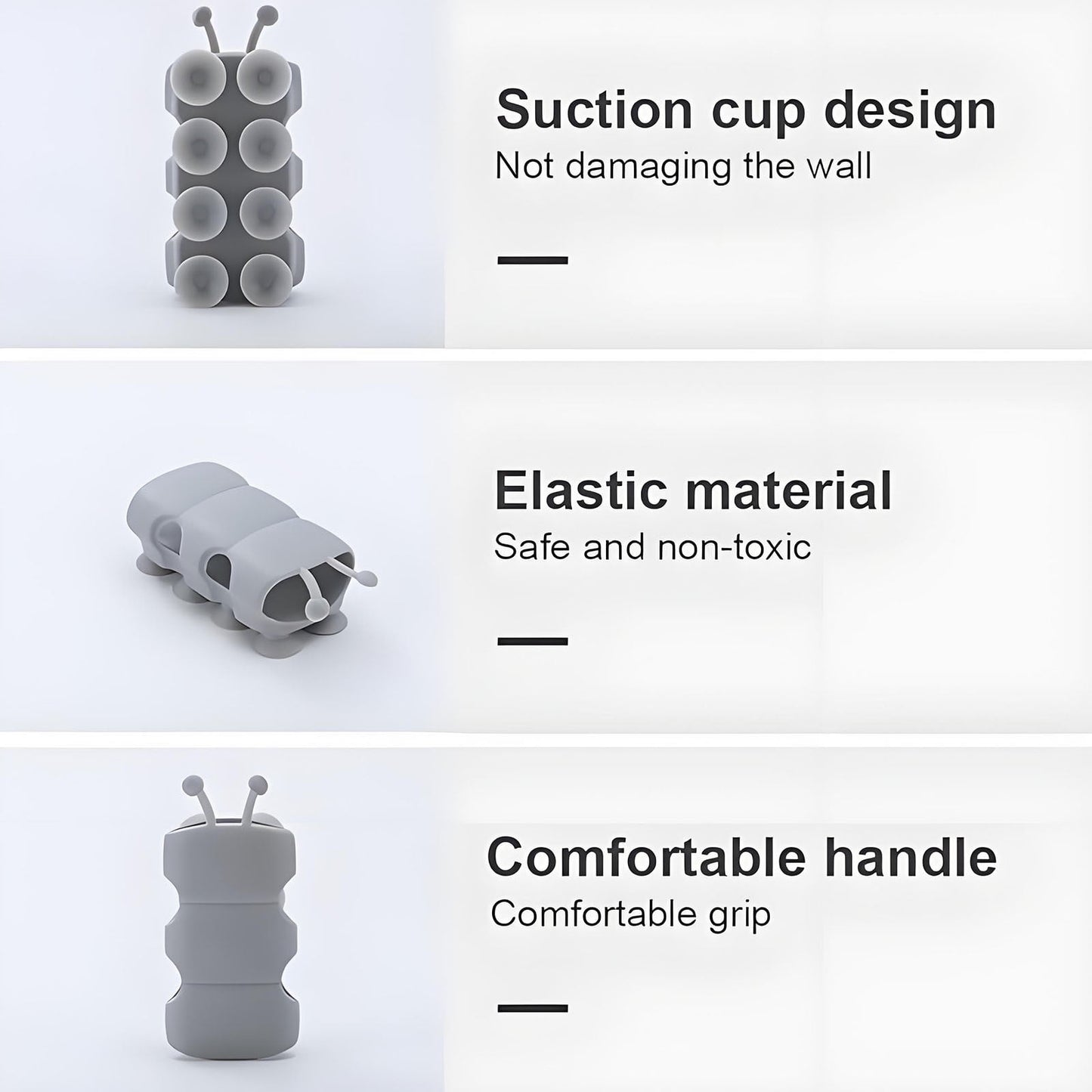 Silicone Shower Head Holder, 2024 New Universal Relocatable Shower Head Suction Cup Holder, Adjustable Shower V1189-LWWAL-20260401-05191