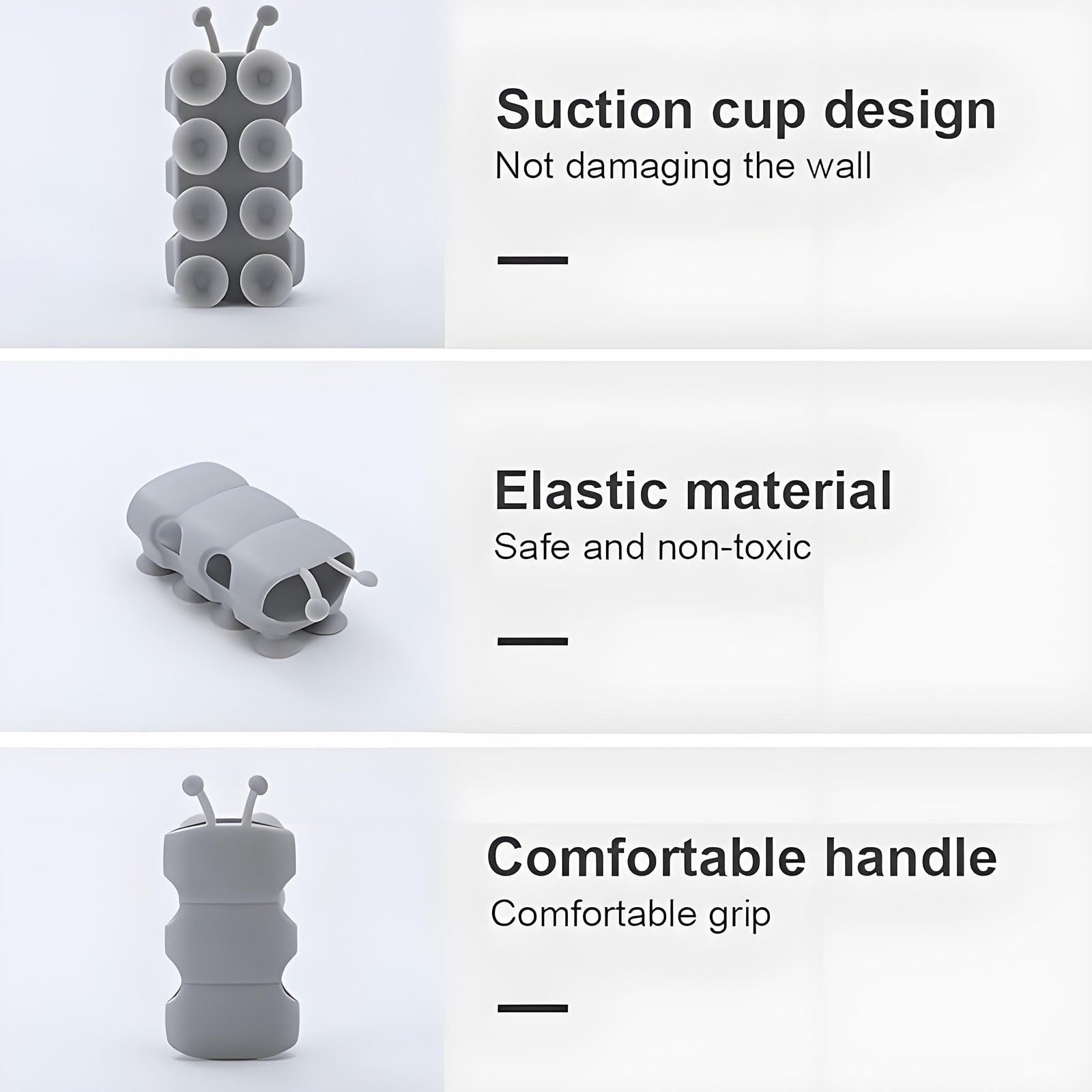 Silicone Shower Head Holder, 2024 New Universal Relocatable Shower Head Suction Cup Holder, Adjustable Shower V1189-LWWAL-20260401-05191