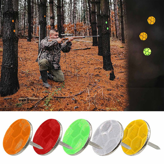 100 Pcs Reflective Tacks Trail Marking Tacks Reflective Trail Tacks Glow Tacks Reflective Trail Markers Mark V1189-LWWAL-20260401-05198