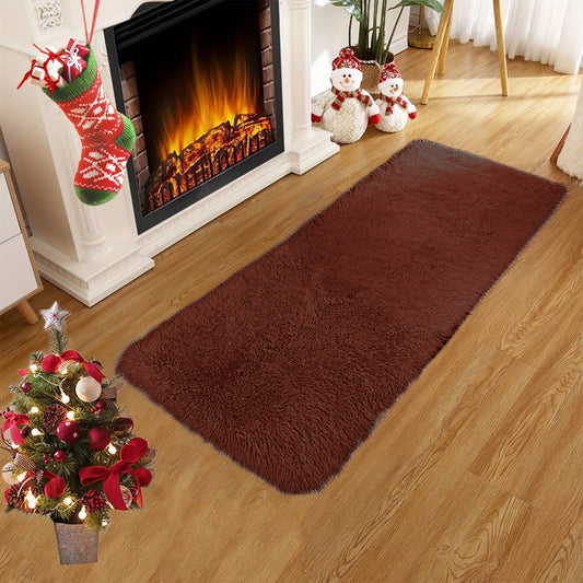 Soft Area Rug Fluffy Rugs for Living Room Bedroom Decor, Runner Rug for Hallway, Shag Furry Bedside Rug V1189-LWWAL-20260401-05204