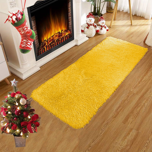 Soft Area Rug Fluffy Rugs for Living Room Bedroom Decor, Runner Rug for Hallway, Shag Furry Bedside Rug V1189-LWWAL-20260401-05207