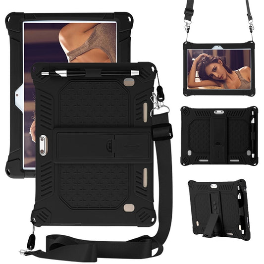 10,10.1 inch Silicone Tablet Case with Stylus Pen & Shoulder Strap, Universal Shockproof Silicone Cover V1189-LWWAL-20260401-05236