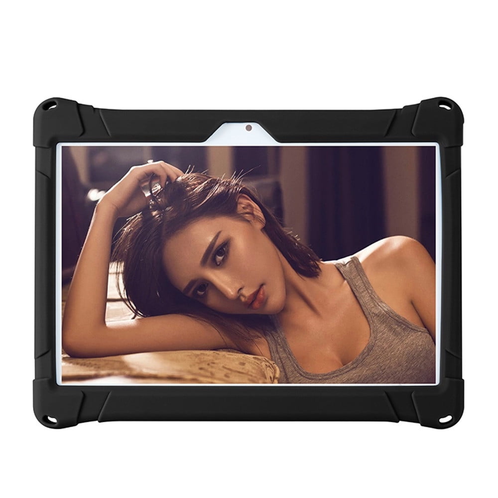 10,10.1 inch Silicone Tablet Case with Stylus Pen & Shoulder Strap, Universal Shockproof Silicone Cover V1189-LWWAL-20260401-05236