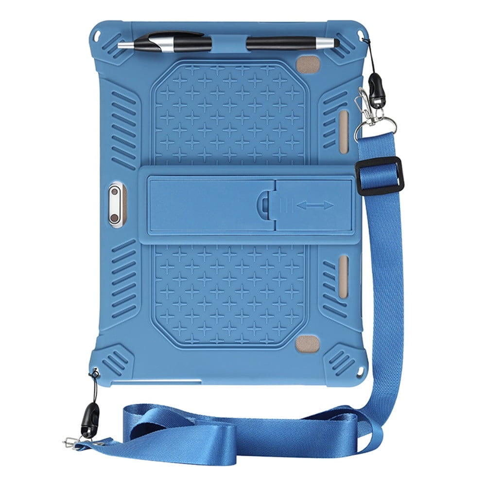 10,10.1 inch Silicone Tablet Case with Stylus Pen & Shoulder Strap, Universal Shockproof Silicone Cover V1189-LWWAL-20260401-05237