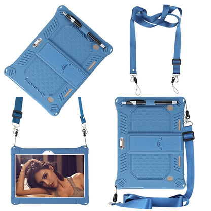 10,10.1 inch Silicone Tablet Case with Stylus Pen & Shoulder Strap, Universal Shockproof Silicone Cover V1189-LWWAL-20260401-05237
