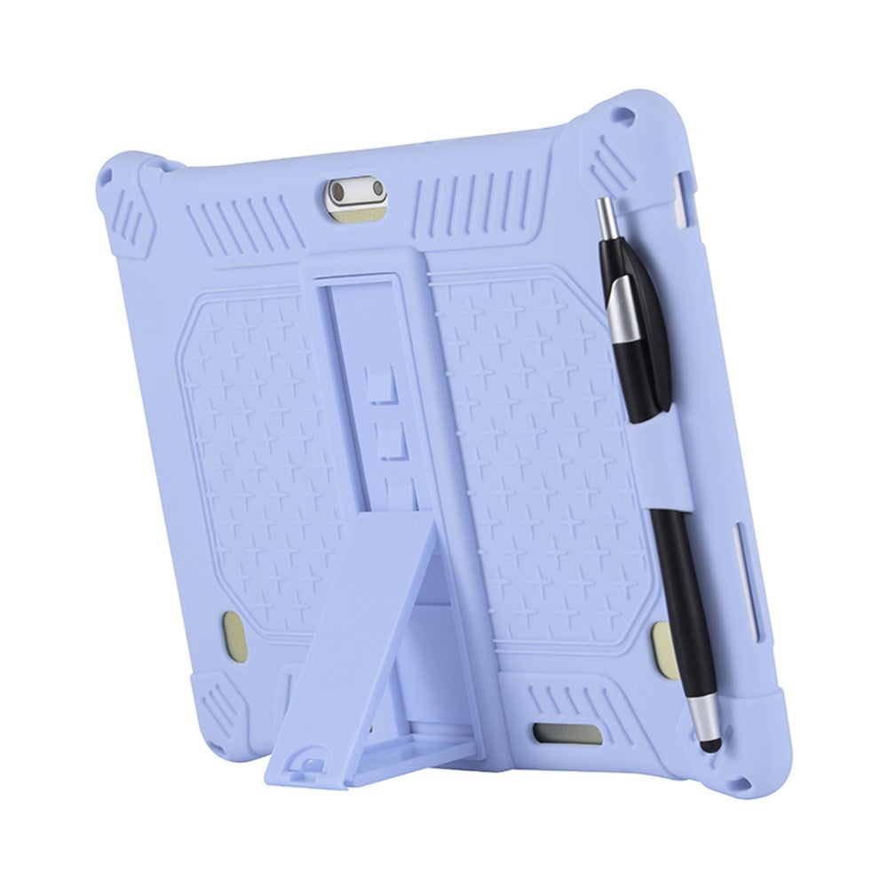 10,10.1 inch Silicone Tablet Case with Stylus Pen & Shoulder Strap, Universal Shockproof Silicone Cover V1189-LWWAL-20260401-05238