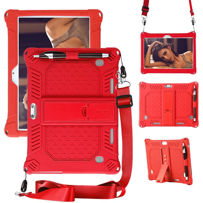 10,10.1 inch Silicone Tablet Case with Stylus Pen & Shoulder Strap, Universal Shockproof Silicone Cover V1189-LWWAL-20260401-05239