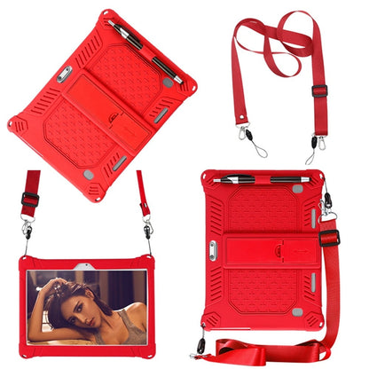 10,10.1 inch Silicone Tablet Case with Stylus Pen & Shoulder Strap, Universal Shockproof Silicone Cover V1189-LWWAL-20260401-05239
