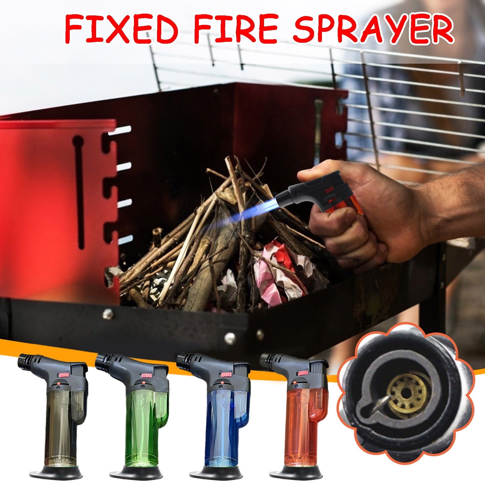 Torch Lighters, Butane Refillable Jet Flame Torch Lighter, Windproof, Safe, Vuyungers Multi Utility Lighter V1189-LWWAL-20260401-05267