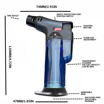 Torch Lighters, Butane Refillable Jet Flame Torch Lighter, Windproof, Safe, Vuyungers Multi Utility Lighter V1189-LWWAL-20260401-05267