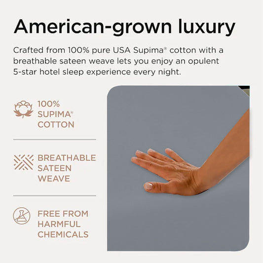 Waterproof Bed Flat Sheet ,Best Season Cotton Sheet-Long Staple Cotton Sheets Set, Soft Cotton Bed V1189-LWWAL-20260401-05279