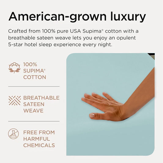 Waterproof Bed Flat Sheet ,Best Season Cotton Sheet-Long Staple Cotton Sheets Set, Soft Cotton Bed V1189-LWWAL-20260401-05280