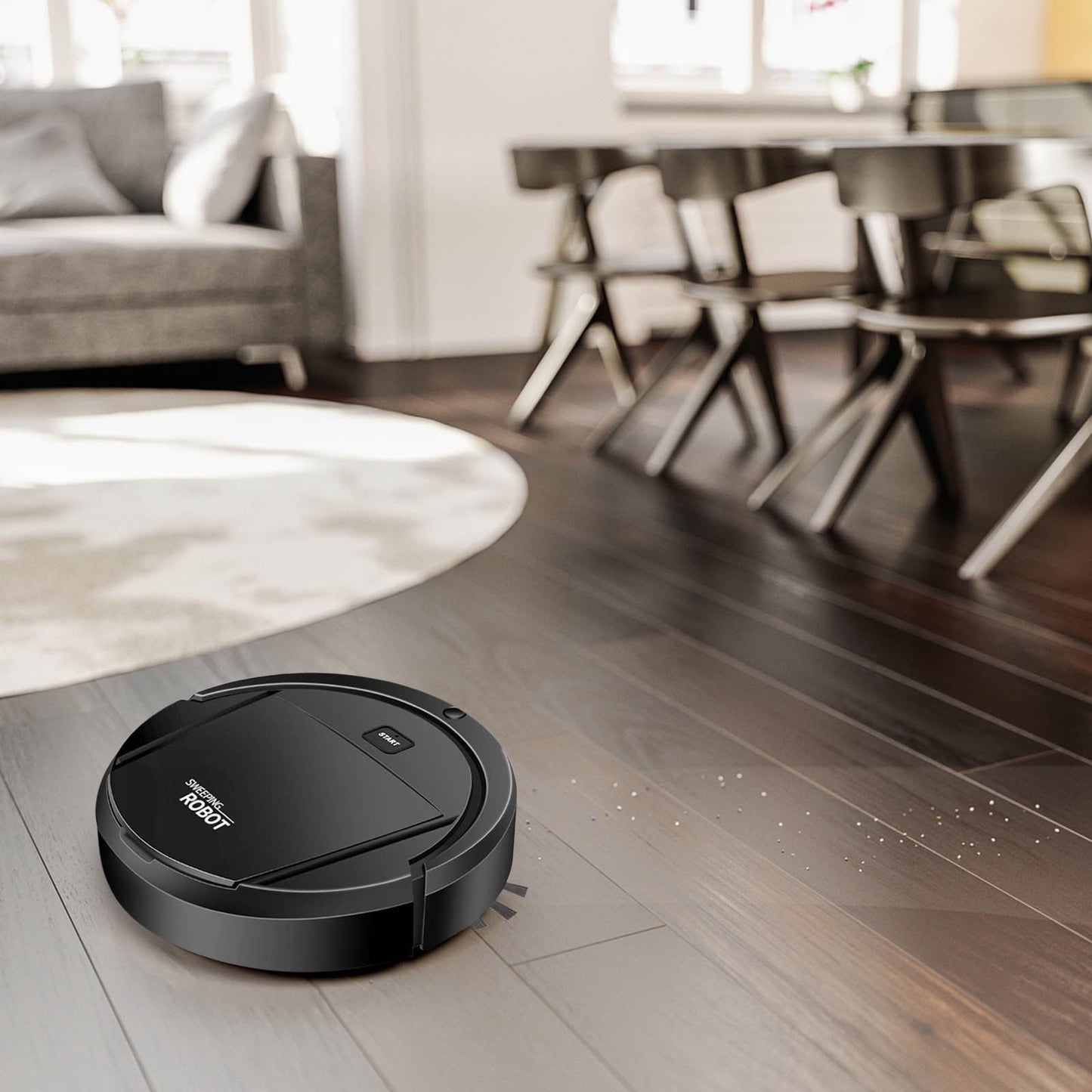 Robot Vacuum Cleaner, 4 in 1 Ultra Thin Low Operation Intelligent Sweeping Mopping Robot,for Hard Floor, Pet V1189-LWWAL-20260401-05290