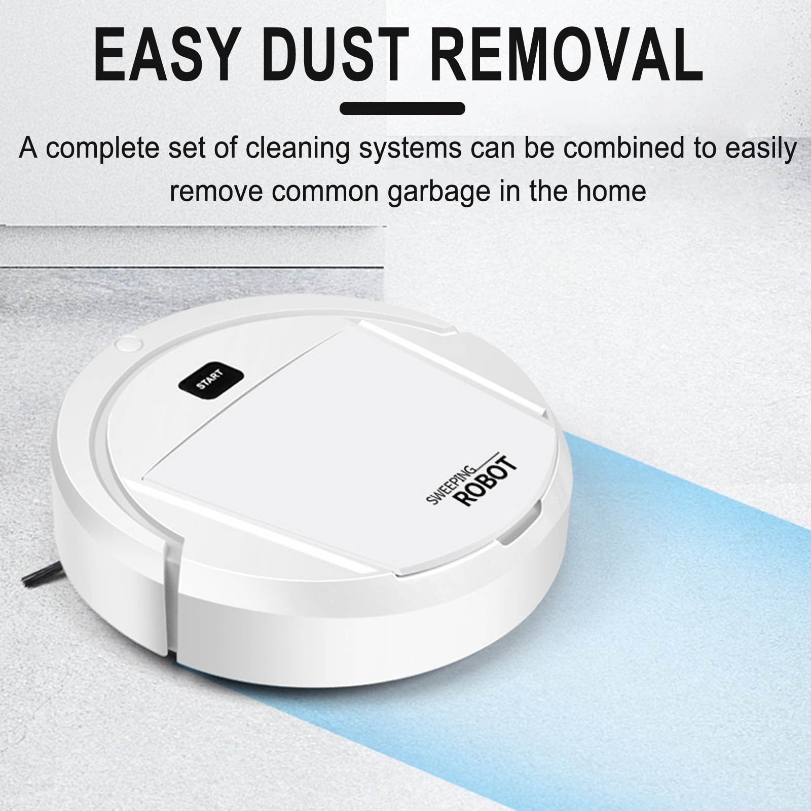 Robot Vacuum Cleaner, 4 in 1 Ultra Thin Low Operation Intelligent Sweeping Mopping Robot,for Hard Floor, Pet V1189-LWWAL-20260401-05291