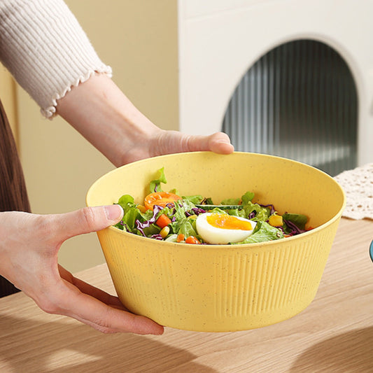 Unbreakable Large Cereal Bowl - Wheat Straw Bowls Salad bowls Microwave and Dishwasher Safe Salad Bowls, V1189-LWWAL-20260401-05331