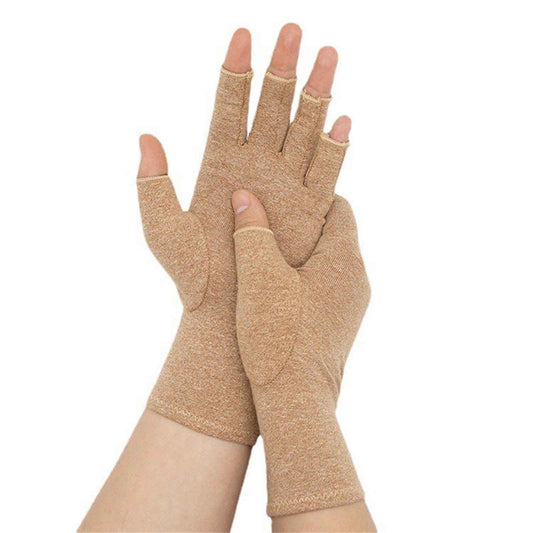 Pressure Gloves Half Finger, Cycling Joint Care Sports Gloves, Antiskid Fitness Gloves for Men and Women, V1189-LWWAL-20260401-05333