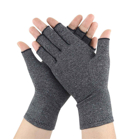 Pressure Gloves Half Finger, Cycling Joint Care Sports Gloves, Antiskid Fitness Gloves for Men and Women, V1189-LWWAL-20260401-05334