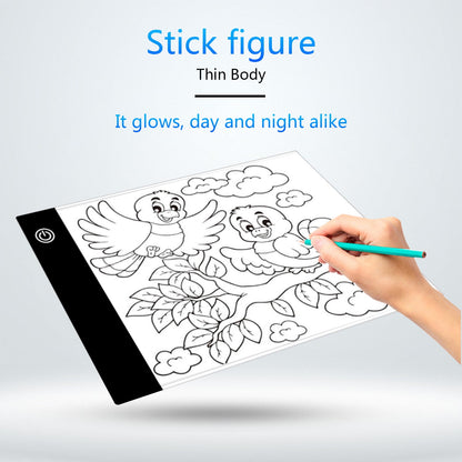 Portable A3 LED Tracing Light Box - 15.75x13.2 Inch Slim Light Pad with USB Power, Adjustable Brightness for V1189-LWWAL-20260401-05351