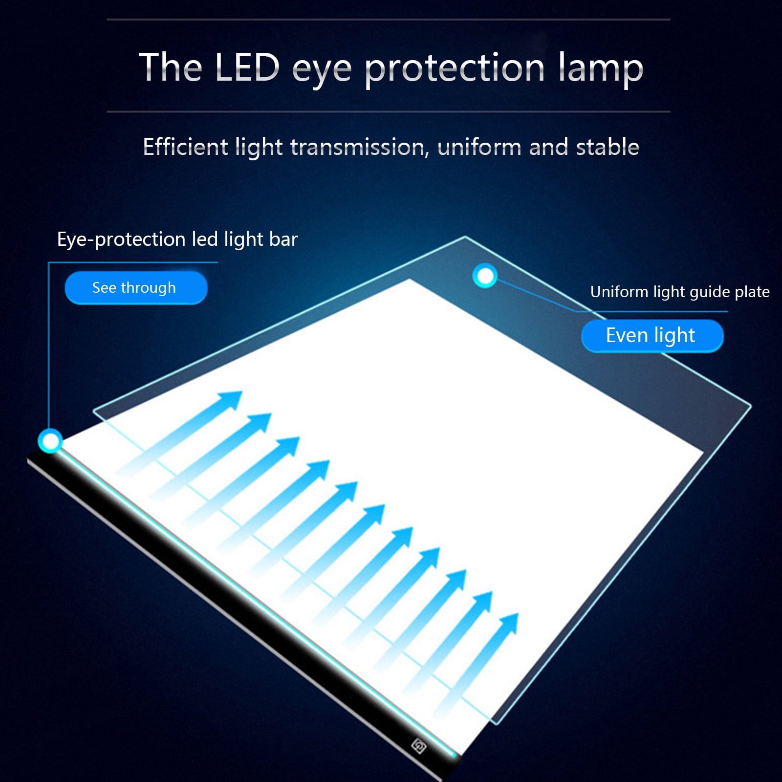 Portable A3 LED Tracing Light Box - 15.75x13.2 Inch Slim Light Pad with USB Power, Adjustable Brightness for V1189-LWWAL-20260401-05352
