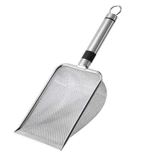 Stainless Steel Cat Litter Shovel - Mesh Shovel with Small Holes, Fine Mesh Sand Scoop for Litter Box V1189-LWWAL-20260401-05364