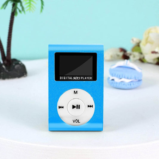 Portable MP3 Player with Clip - Mini USB LCD Screen MP3 Player, Support MP1, MP2, MP3 Music Formats, Built-in V1189-LWWAL-20260401-05370