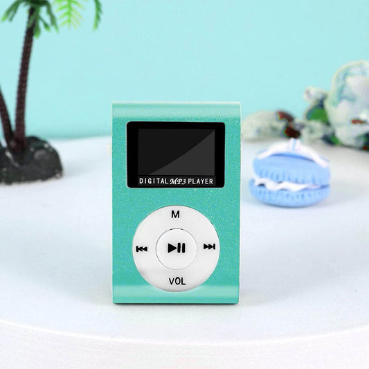 Portable MP3 Player with Clip - Mini USB LCD Screen MP3 Player, Support MP1, MP2, MP3 Music Formats, Built-in V1189-LWWAL-20260401-05371