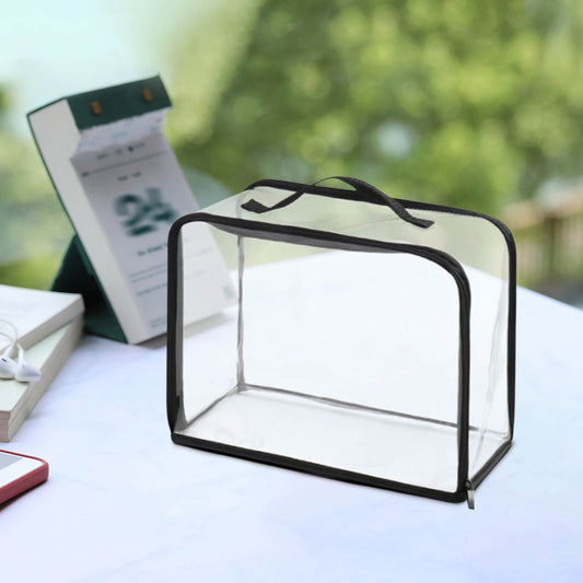 Clear Makeup Bags - Visual Bag Organizing Bag, Large Cosmetic Makeup Bags Set Clear PVC with Zipper Handle V1189-LWWAL-20260401-05374