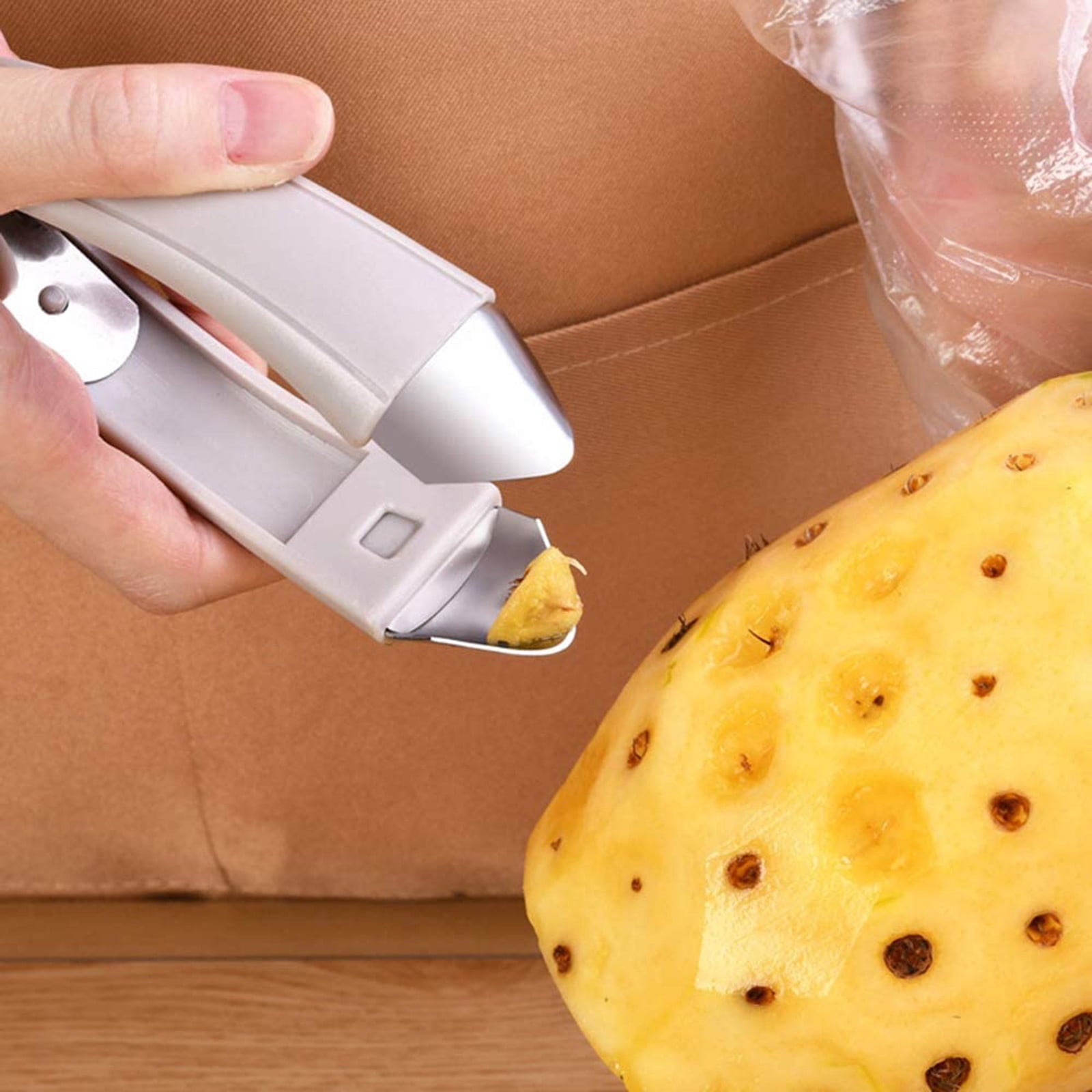 Pineapple Eye Remover Tool, Multifunctional Pineapple Corer and Slicer, Stainless Steel Cutter Strawberry V1189-LWWAL-20260401-05398