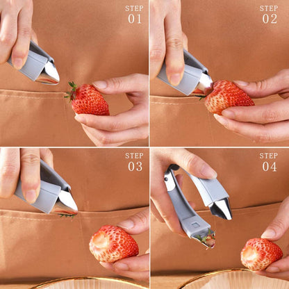 Pineapple Eye Remover Tool, Multifunctional Pineapple Corer and Slicer, Stainless Steel Cutter Strawberry V1189-LWWAL-20260401-05398