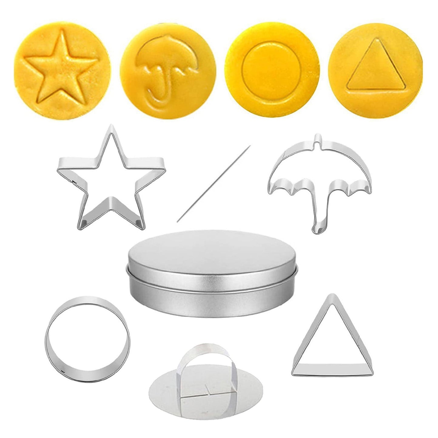 Sugar Candy Making Tools, Challenge Cookies Game Kit with Stainless Steel Cutters for Baking & Cooking, Fun V1189-LWWAL-20260401-05400