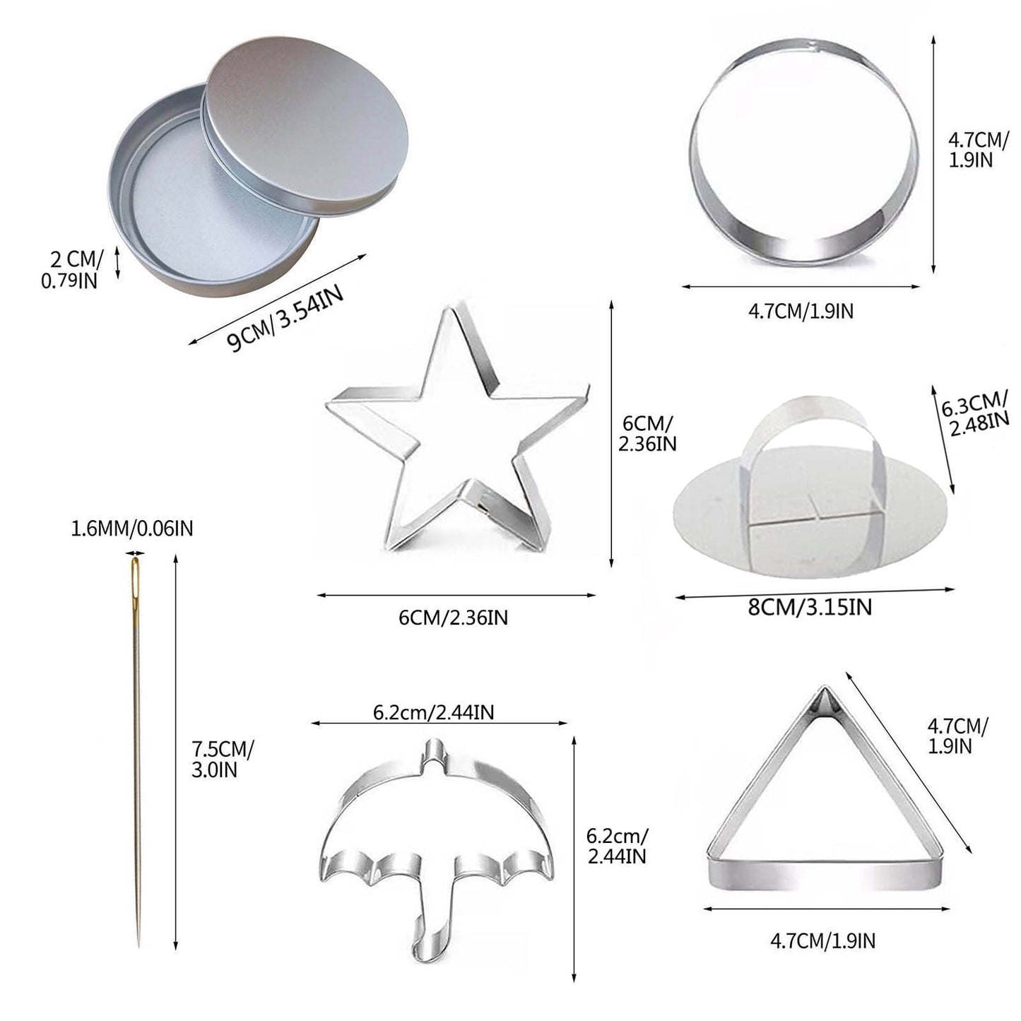 Sugar Candy Making Tools, Challenge Cookies Game Kit with Stainless Steel Cutters for Baking & Cooking, Fun V1189-LWWAL-20260401-05400