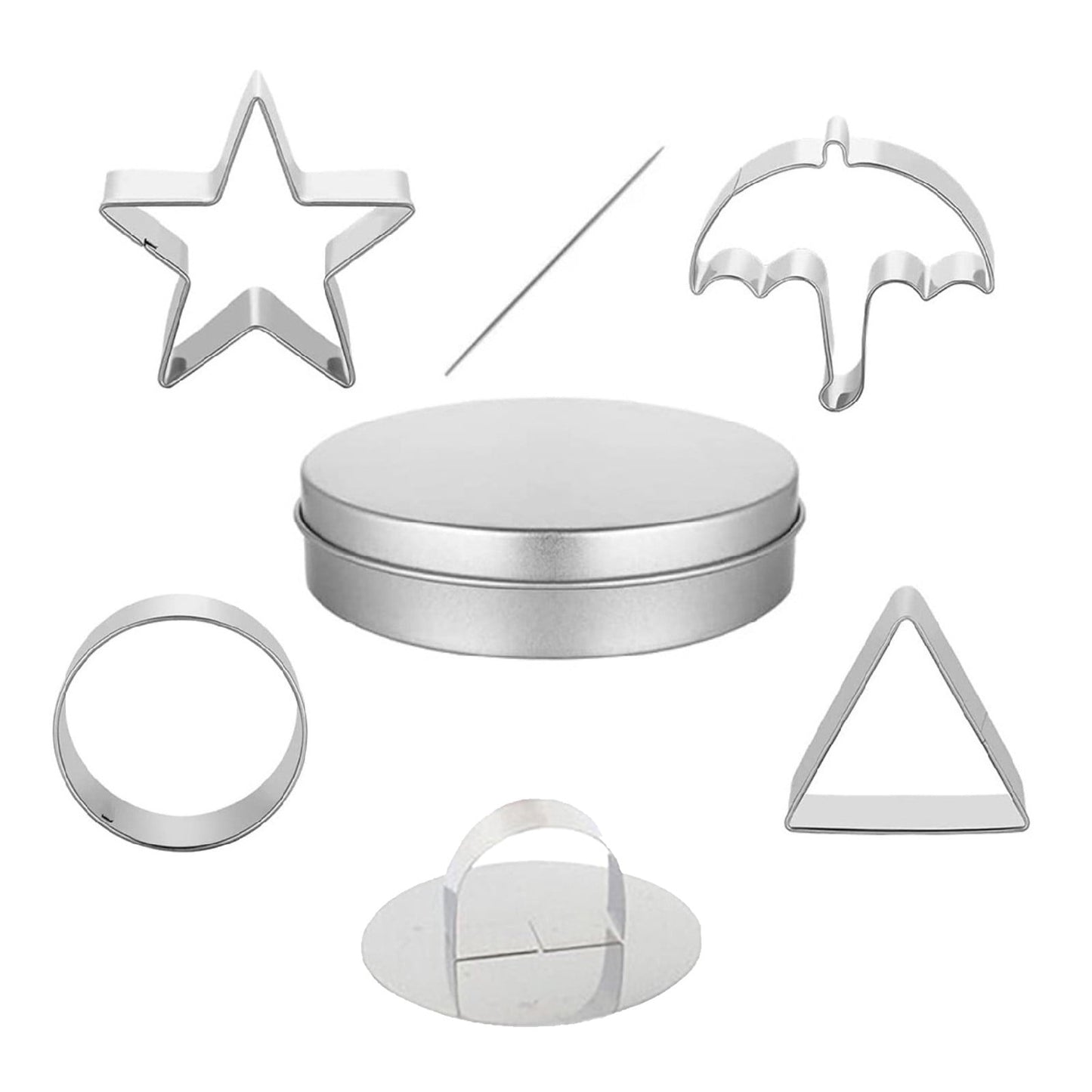 Sugar Candy Making Tools, Challenge Cookies Game Kit with Stainless Steel Cutters for Baking & Cooking, Fun V1189-LWWAL-20260401-05400