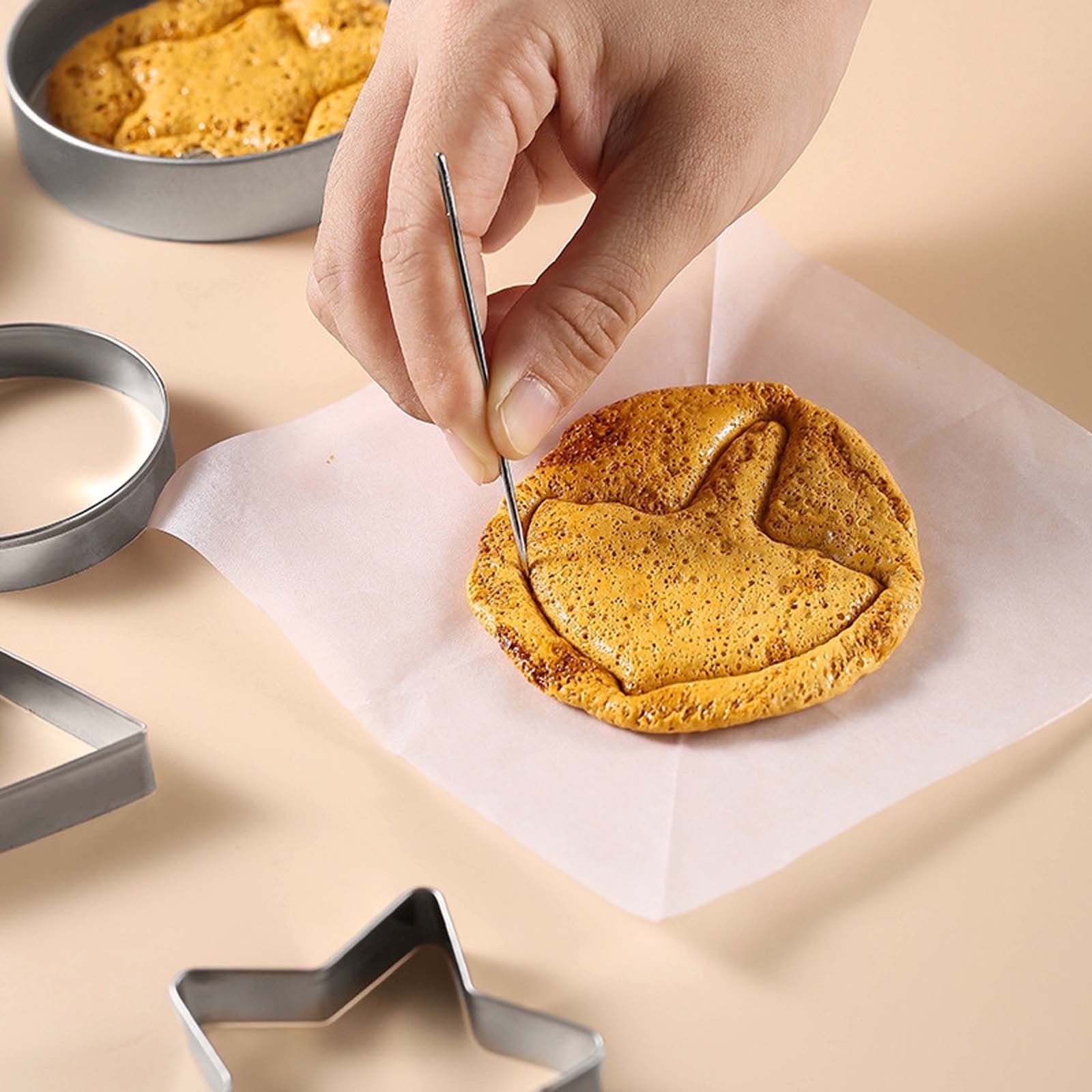 Sugar Candy Making Tools, Challenge Cookies Game Kit with Stainless Steel Cutters for Baking & Cooking, Fun V1189-LWWAL-20260401-05400