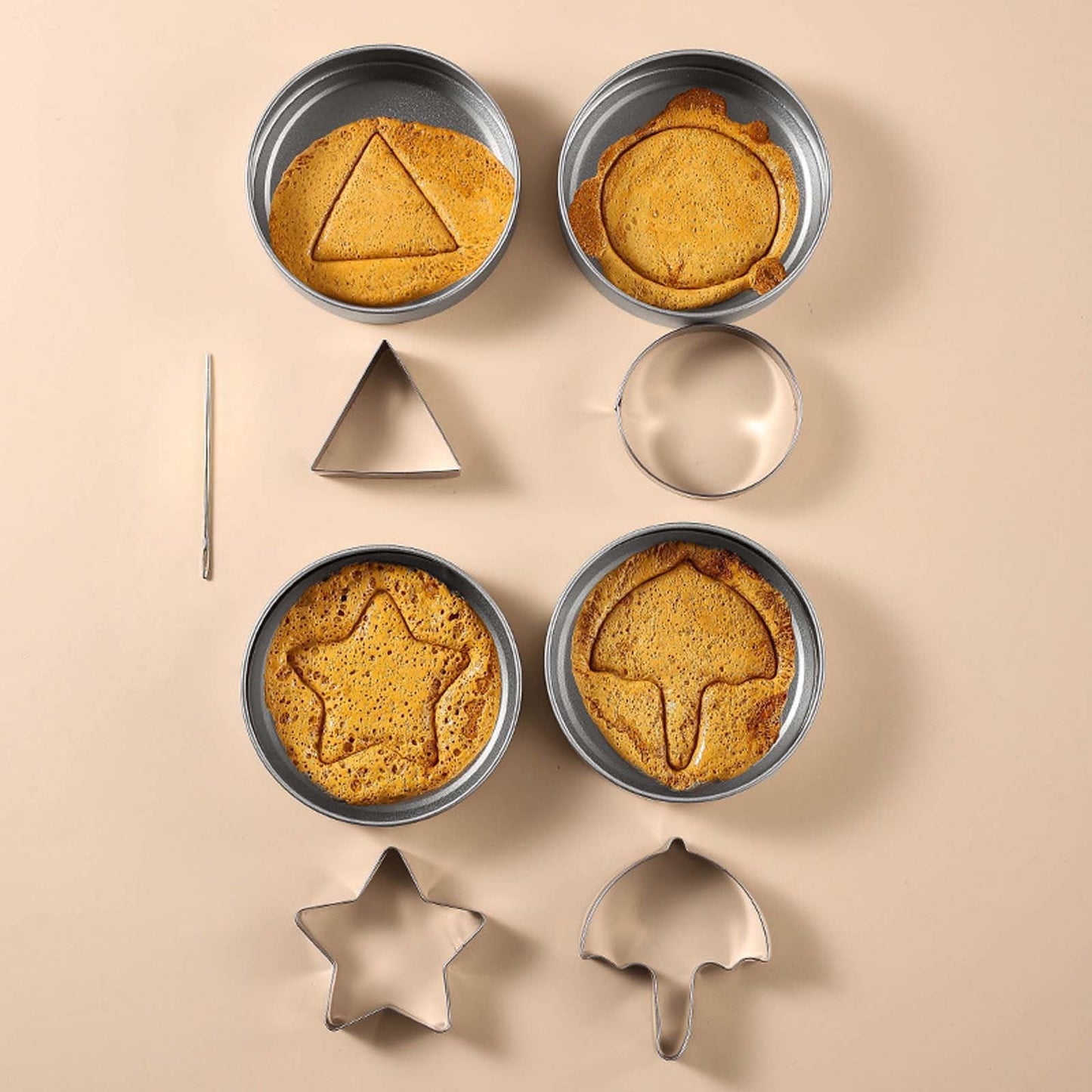 Sugar Candy Making Tools, Challenge Cookies Game Kit with Stainless Steel Cutters for Baking & Cooking, Fun V1189-LWWAL-20260401-05400