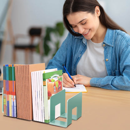 Desktop Acrylic File Organizer,4 Compartment Organizer Shelf Vertical,Book Organizer with 4 V1189-LWWAL-20260401-05402