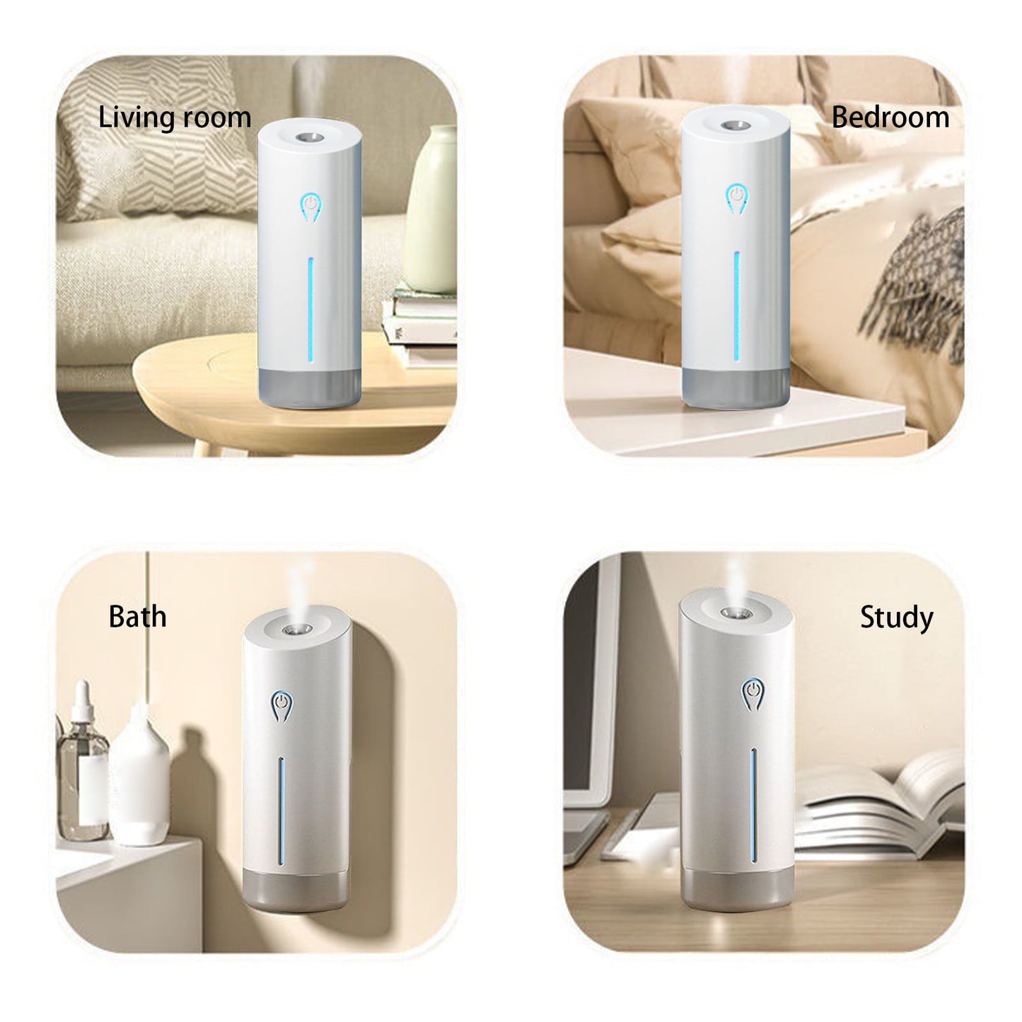 Automatic Air Freshener Diffuser for Large Rooms - 50ml Capacity with Adjustable Timer - USB-Powered Scent V1189-LWWAL-20260401-05403